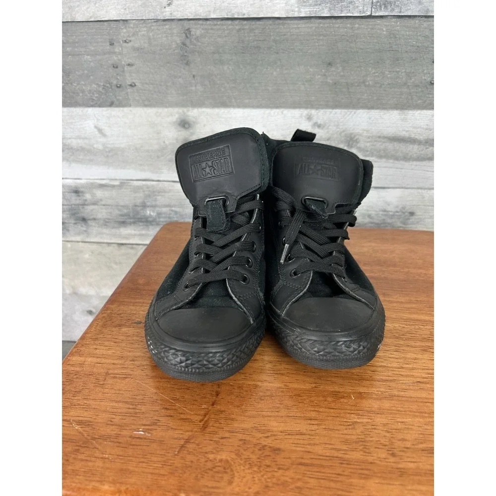 Converse Junior Black High Tops Size 3